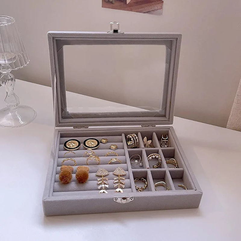 Handmade Jewellery Box, Jewellery Organiser , Suede Jewellery Box, Jewellery Storage Box